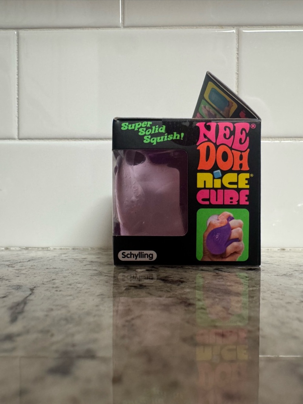 Nee Doh Nice Cube Super Solid Squish - Purple